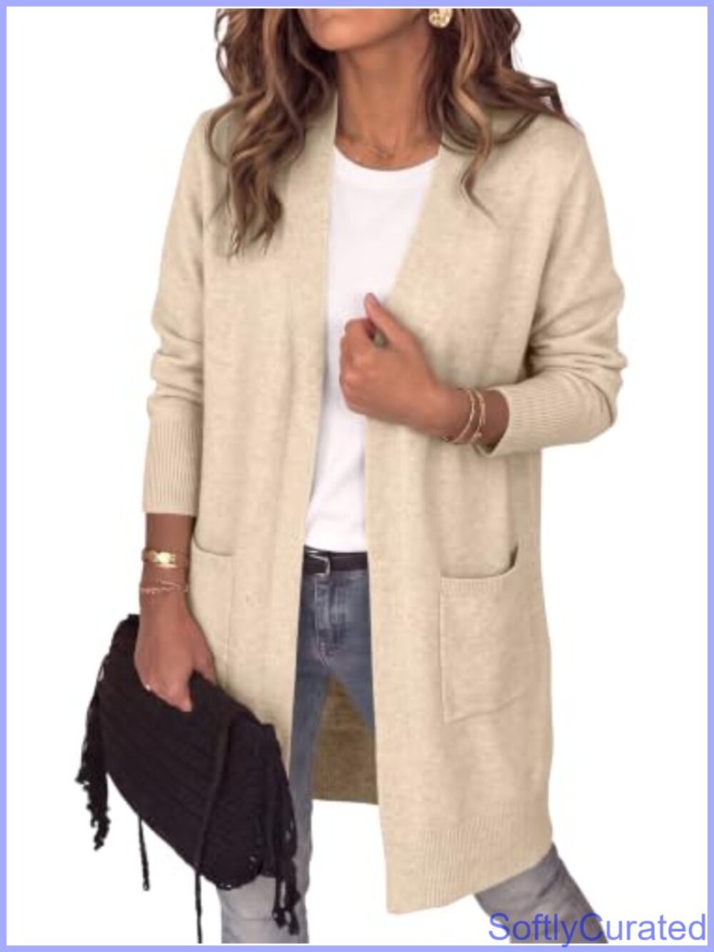 Lightweight Long Cardigan Open Front Sweater Oversized